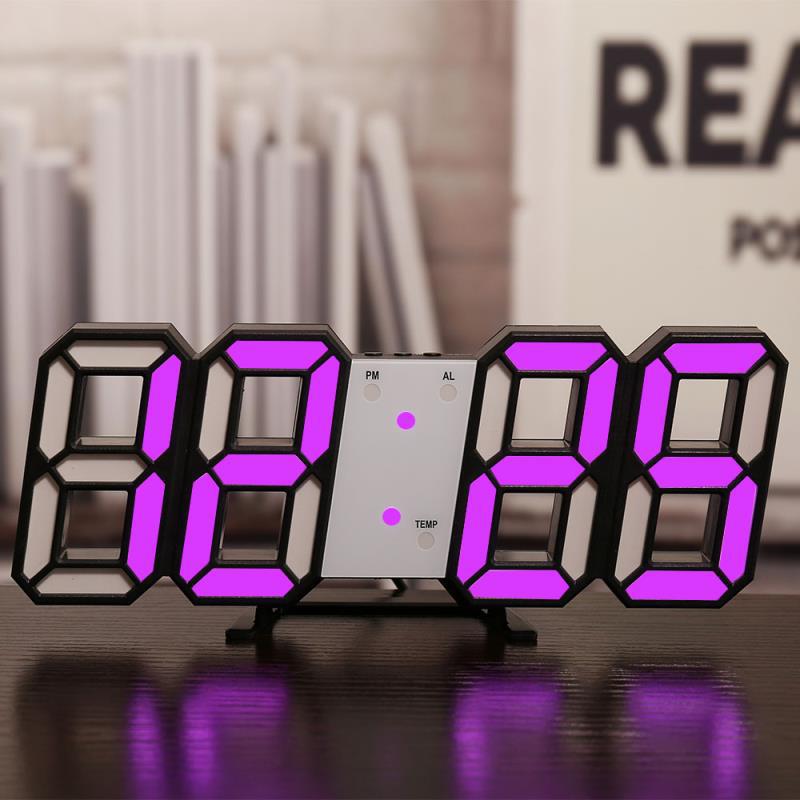 3D Silent Digital Alarm Clock