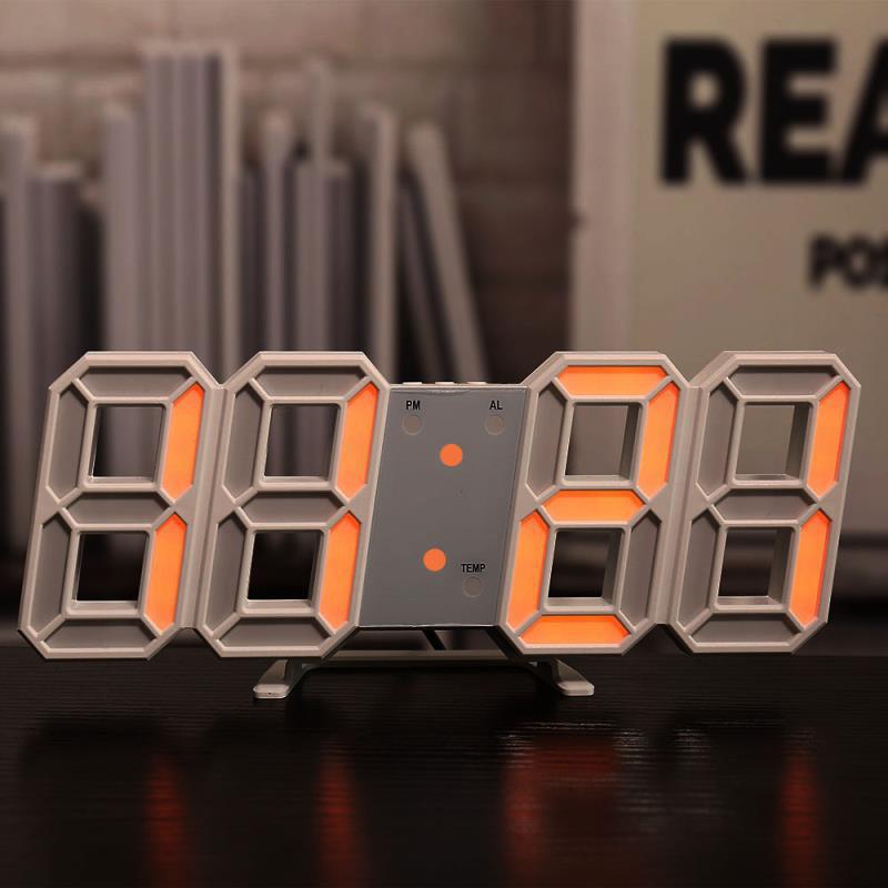 3D Silent Digital Alarm Clock