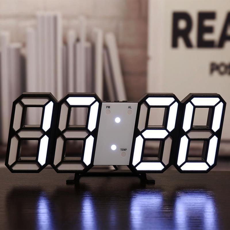 3D Silent Digital Alarm Clock