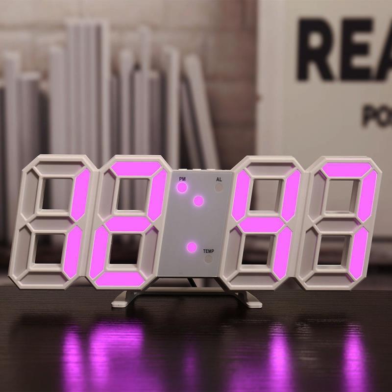 3D Silent Digital Alarm Clock