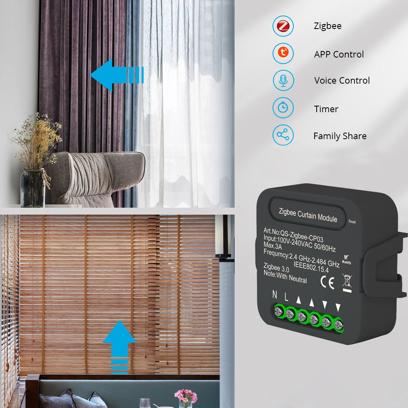 Smart WiFi Curtain Motor Remote Control